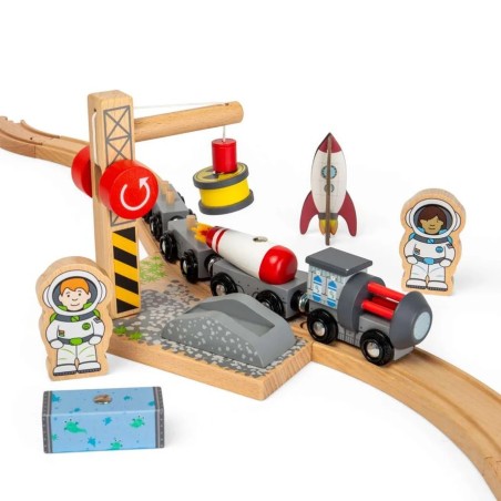 Bigjigs Rail Dřevěný vláček Vesmír