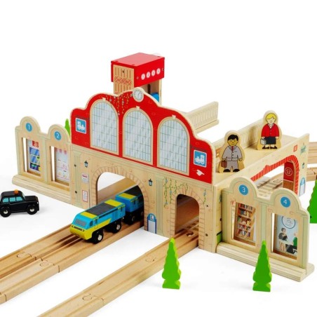 Bigjigs Rail Dřevěné hlavní nádraží
