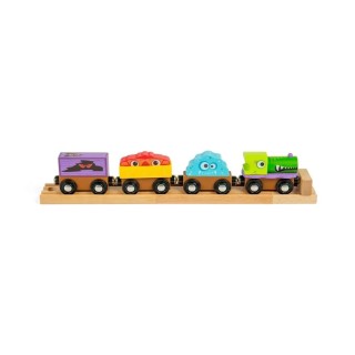 Bigjigs Rail Dřevěný vláček Příšerky