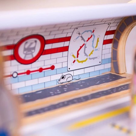Bigjigs Rail Dřevěná stanice metra