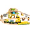 Bigjigs Rail Dřevěná vláčkodráha Safari