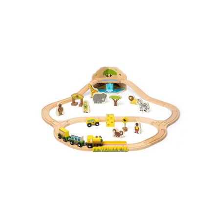 Bigjigs Rail Dřevěná vláčkodráha Safari