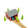 Bigjigs Rail Cihlové depo pro dva vláčky