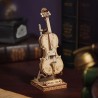 RoboTime dřevěné 3D puzzle Violoncello