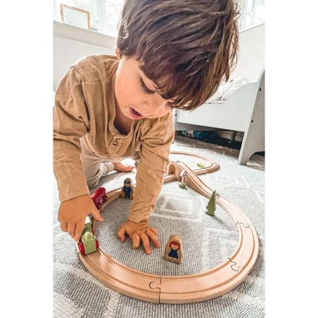Bigjigs Rail Dřevěná vláčkodráha osmička