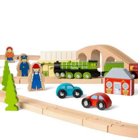 Bigjigs Rail Dřevěná vláčkodráha Flying scotsman
