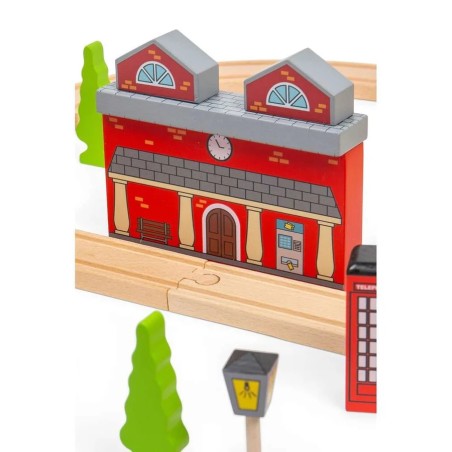 Bigjigs Rail Vláčkodráha a autodráha