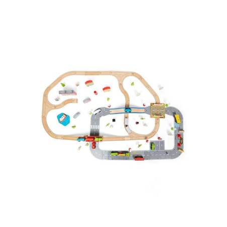 Bigjigs Rail Vláčkodráha a autodráha