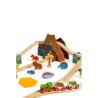Bigjigs Rail Dřevěná vláčkodráha dinosauři