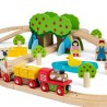 Bigjigs Rail Dřevěná vláčkodráha farma