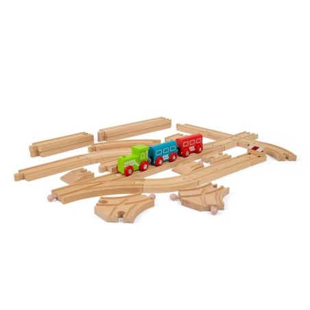 Bigjigs Rail Dřevěné koleje set
