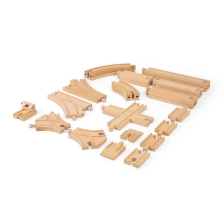 Bigjigs Rail Dřevěné koleje set