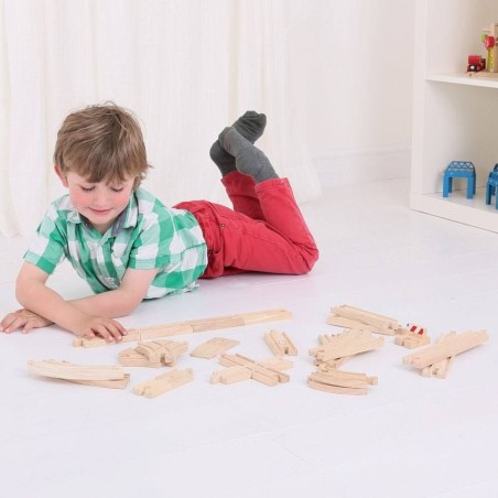 Bigjigs Rail Dřevěné koleje set