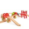 Bigjigs Rail Dřevěné koleje set most 18 dílů