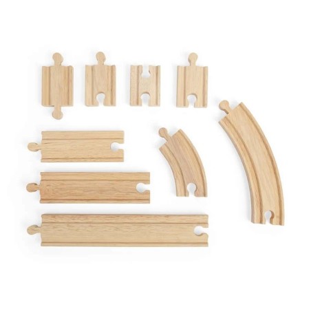Bigjigs Rail Dřevěné koleje set 24 dílů
