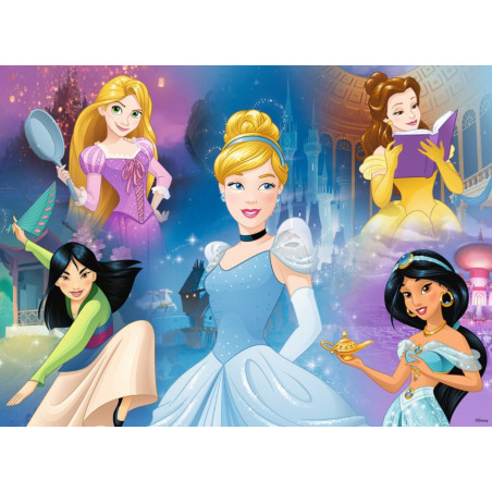RAVENSBURGER Puzzle Disney princezny XXL 100 dílků + omalovánky