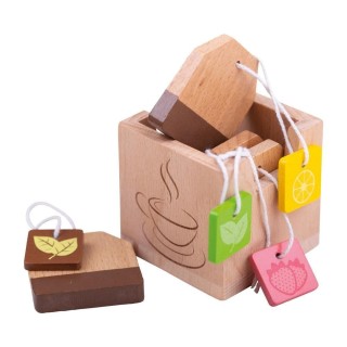 Bigjigs Toys Dřevěné čajové sáčky