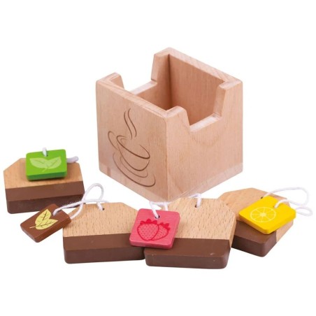 Bigjigs Toys Dřevěné čajové sáčky