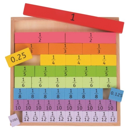 Bigjigs Toys Didaktická tabulka Zlomky