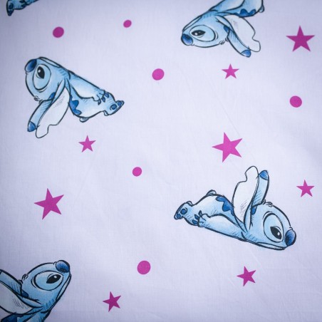 Jerry Fabrics Dětské povlečení Lilo a Stitch Pink Stars 140x200, 70x90 cm
