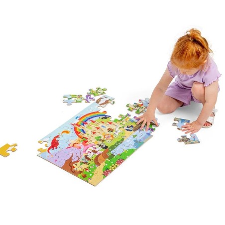 Bigjigs Toys Dřevěné puzzle Fantasy svět