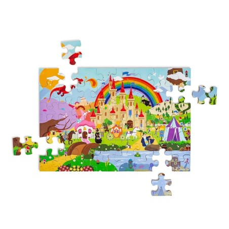 Bigjigs Toys Dřevěné puzzle Fantasy svět