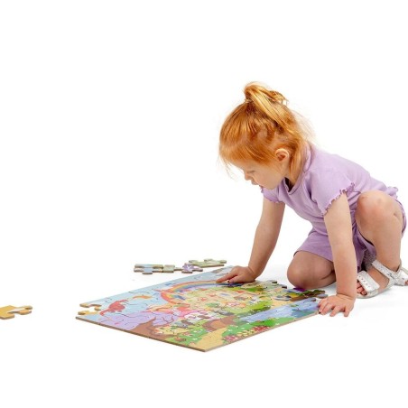Bigjigs Toys Dřevěné puzzle Fantasy svět