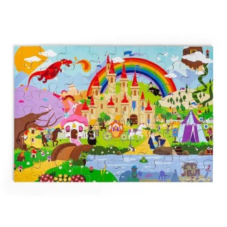 Bigjigs Toys Dřevěné puzzle Fantasy svět