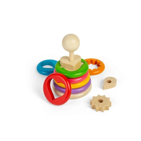 Bigjigs Toys Nasazování tvarů na tyč