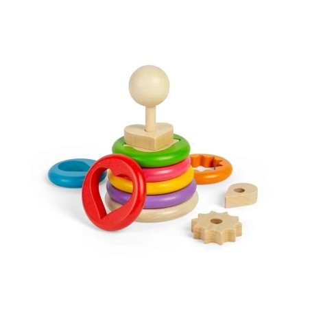 Bigjigs Toys Nasazování tvarů na tyč