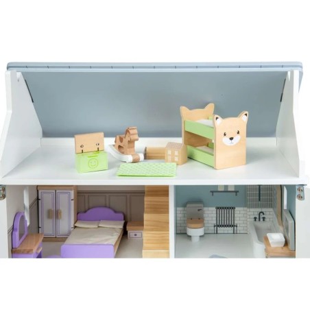 Bigjigs Toys Sada dřevěný nábytek do domečku pro panenky