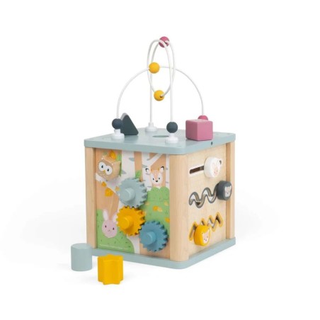 Bigjigs Toys Motorická aktivní kostka s labyrintem