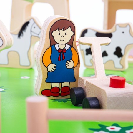 Kopie Bigjigs Toys Motorická aktivní kostka s labyrintem