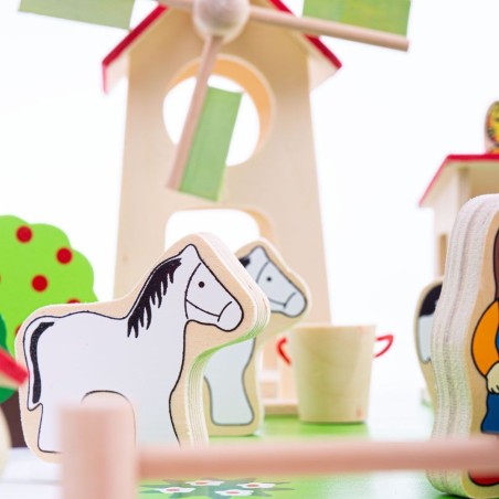 Kopie Bigjigs Toys Motorická aktivní kostka s labyrintem