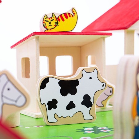 Kopie Bigjigs Toys Motorická aktivní kostka s labyrintem