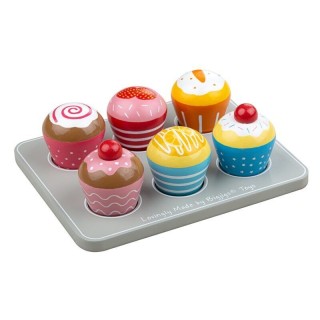 Bigjigs Toys Dřevěné muffiny