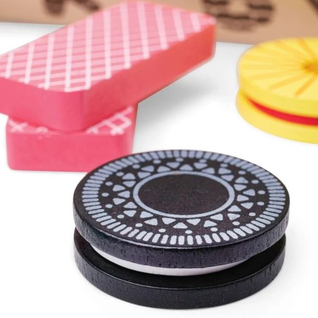 Bigjigs Toys Box s dřevěnými sušenkami