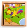 Bigjigs Toys Obrázkové kostky Zvířátka 9 kostek
