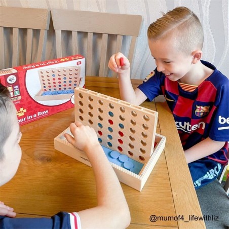 Bigjigs Toys Dřevěná hra Čtyři v rovině