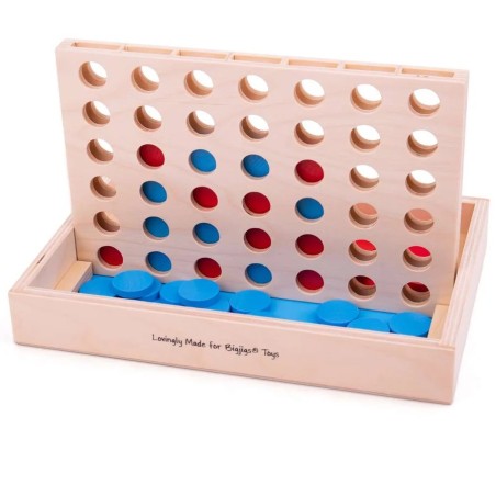 Bigjigs Toys Dřevěná hra Čtyři v rovině