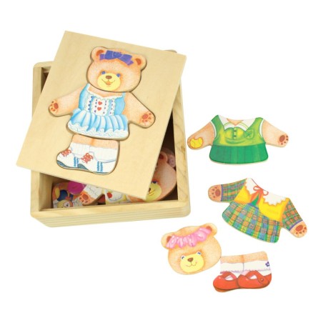 Bigjigs Toys Oblékací puzzle paní medvědice