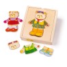 Bigjigs Toys Oblékací puzzle pan medvěd