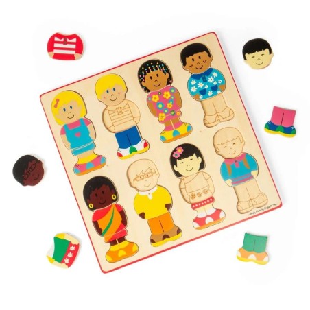 Bigjigs Toys Vkládací puzzle kamarádi