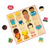 Bigjigs Toys Vkládací puzzle kamarádi