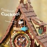 RoboTime 3D dřevěná mechanická skládačka Kukačkové hodiny barevné