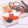 Bigjigs Toys puzzle 3v1 Stavební stroje