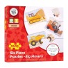 Bigjigs Toys puzzle 3v1 Stavební stroje