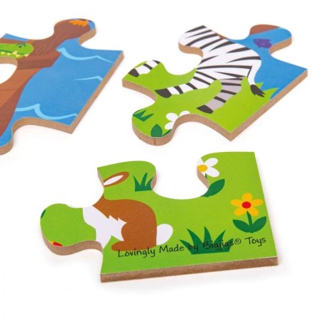 Bigjigs Toys Podlahové puzzle Noemova archa 48 dílků