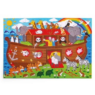 Bigjigs Toys Podlahové puzzle Noemova archa 48 dílků