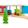 Bigjigs Rail Trojité dřevěné depo s vraty
